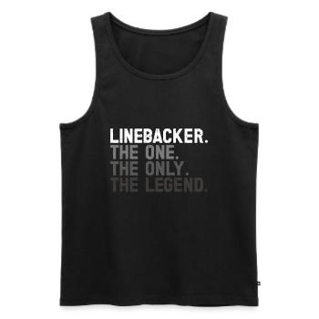 Lineman Football Player Offensive Defensive - Männer Premium Bio Tank Top - Schwarz - Vorne - Michal (187cm)