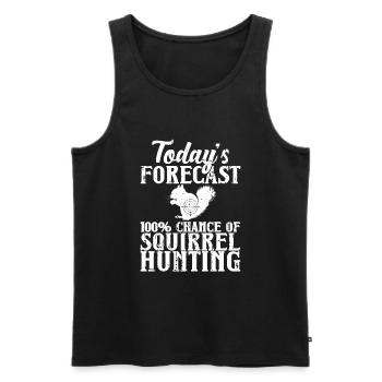 Squirrel hunting - Men's Premium Organic Tank Top - black - Front - Michal (187cm)