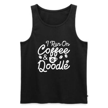 Golden Doodle Hundeliebhaber - Männer Premium Bio Tank Top - Schwarz - Vorne - AI Model Male 178 light (178cm)