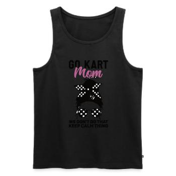 Geh Kart - Männer Premium Bio Tank Top - Schwarz - Vorne - AI Model Male 178 light (178cm)