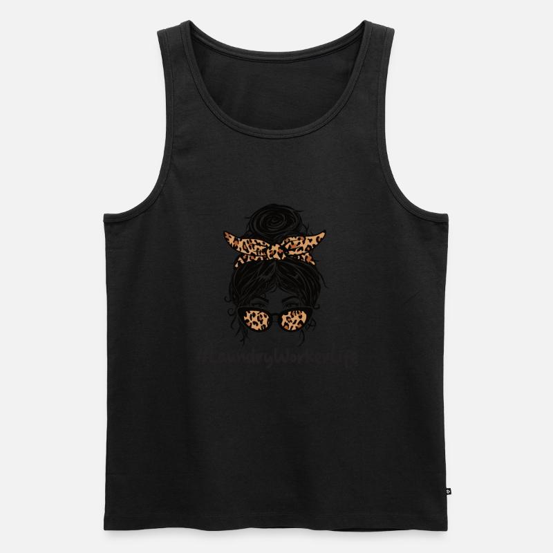 Wascharbeiter - Männer Premium Bio Tank Top - Schwarz