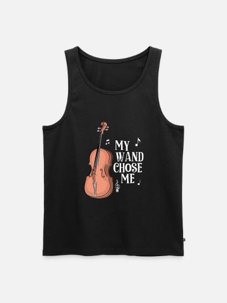 Violoncello - Strumento musicale - Canottiera ecologica premium da uomo - nero