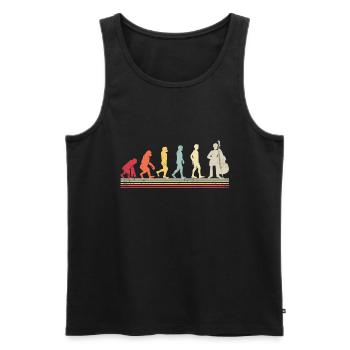 Cello -Musical instrument - Men's Premium Organic Tank Top - black - Front - Michal (187cm)