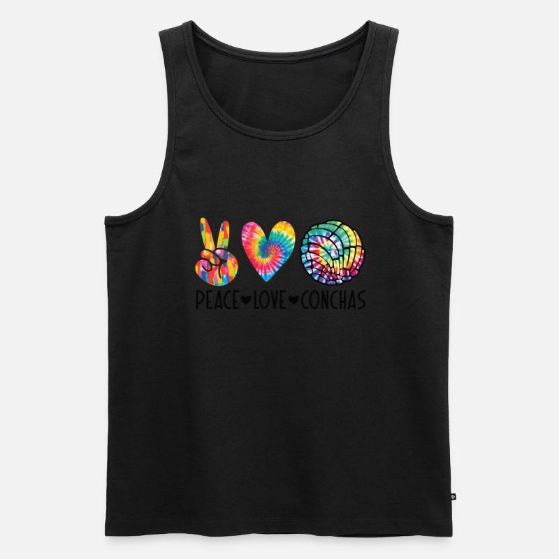 Conchas Pan Dulce Latina Spanisch - Männer Premium Bio Tank Top - Schwarz