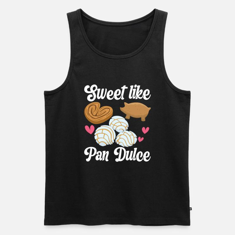 Conchas Pan Dulce Latina Spanisch - Männer Premium Bio Tank Top - Schwarz