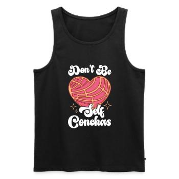 Conchas Pan dulce Latina Espagnol - Débardeur bio Premium Homme - noir - Devant - AI Model Male 178 light (178cm)