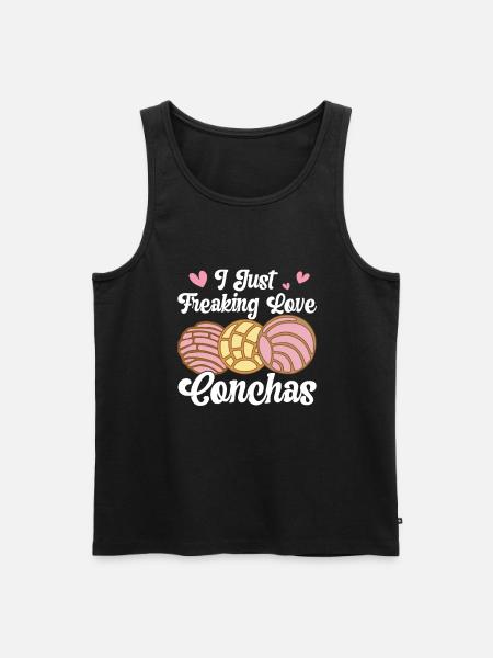 Conchas Pan dulce Latina Espagnol - Débardeur bio Premium Homme - noir