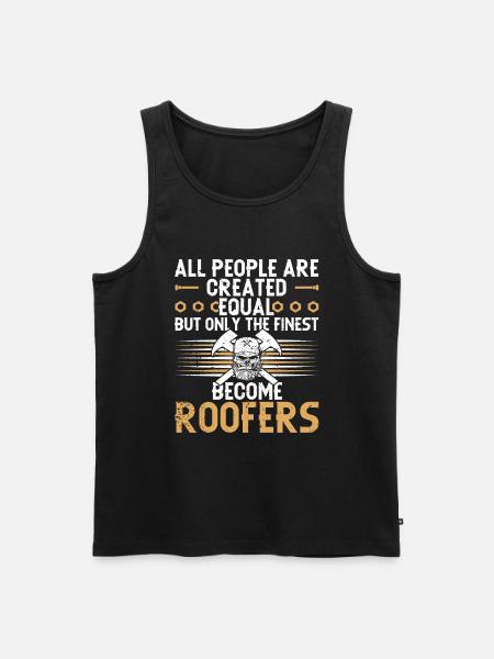 Roofer - Roof house repairs - Men's Premium Organic Tank Top - black