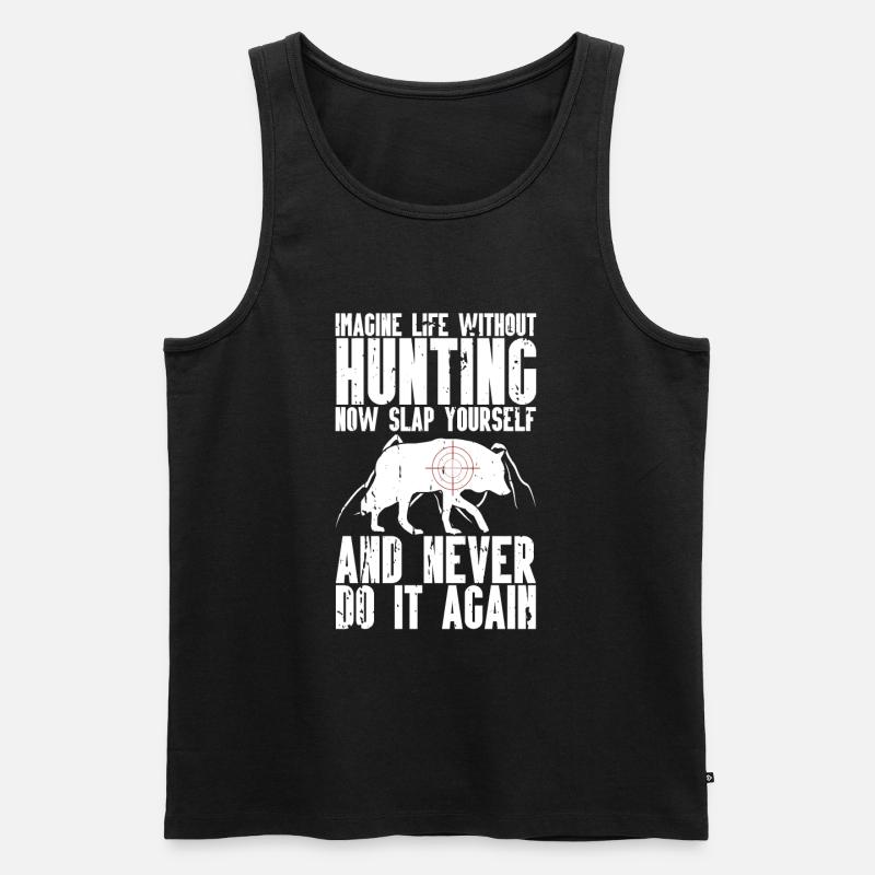 Kojotenjagd - Männer Premium Bio Tank Top - Schwarz
