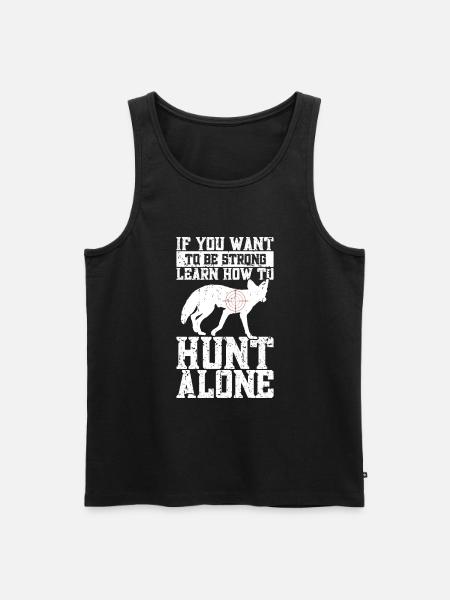 Kojotenjagd - Männer Premium Bio Tank Top - Schwarz