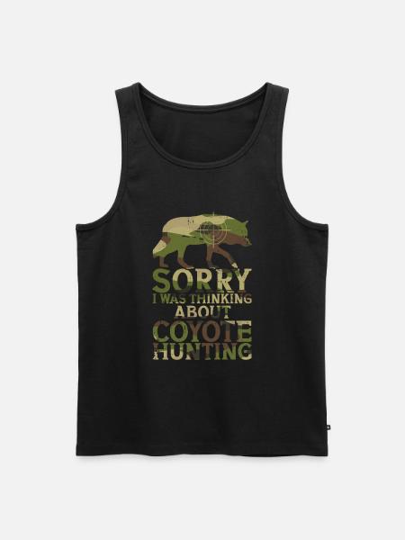 Coyote hunting - Men's Premium Organic Tank Top - black