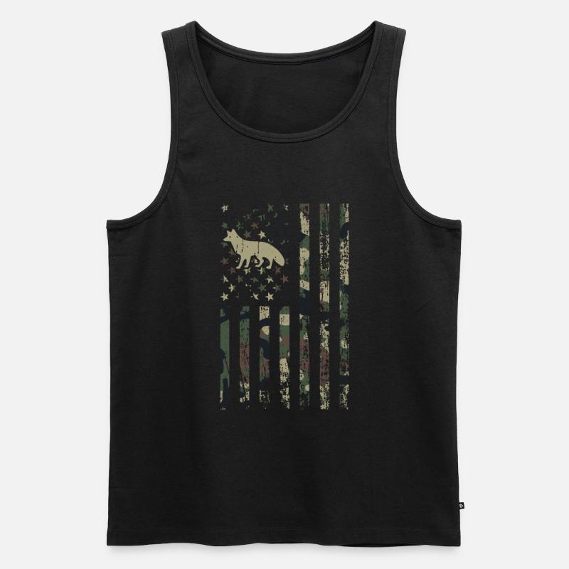 Kojotenjagd - Männer Premium Bio Tank Top - Schwarz