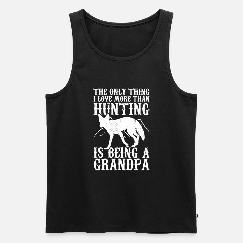 Kojotenjagd - Männer Premium Bio Tank Top - Schwarz