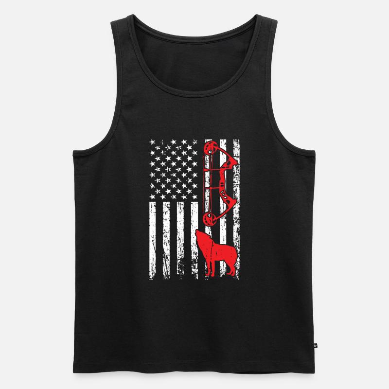 Kojotenjagd - Männer Premium Bio Tank Top - Schwarz