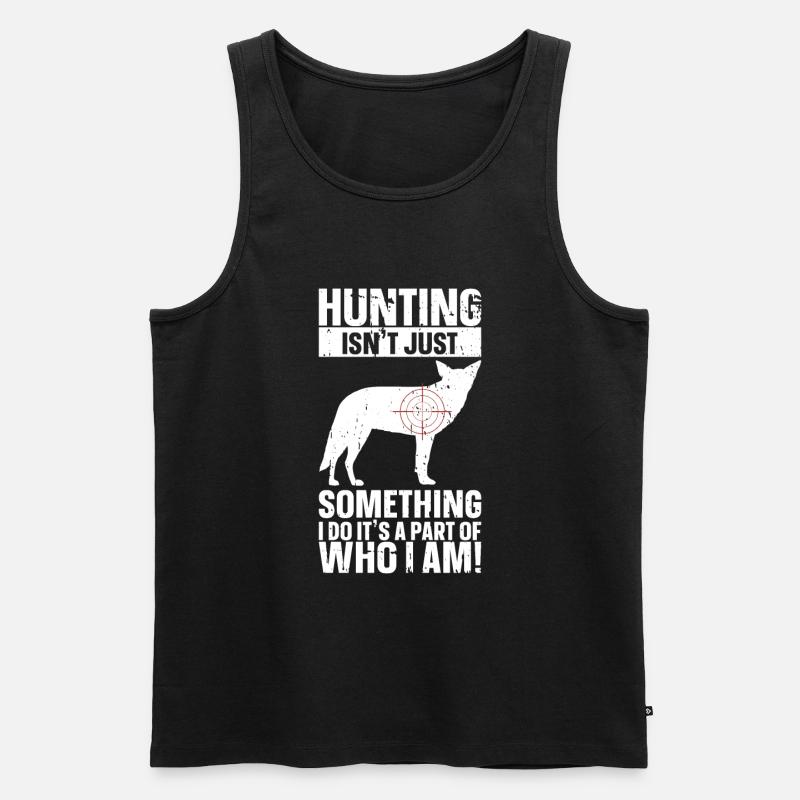 Kojotenjagd - Männer Premium Bio Tank Top - Schwarz