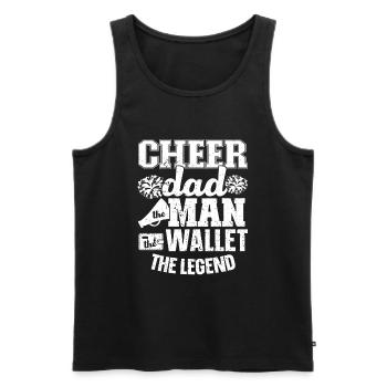 Cheerleader - Débardeur bio Premium Homme - noir - Devant - Michal (187cm)
