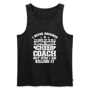 Cheerleader - Débardeur bio Premium Homme - noir - Devant - Michal (187cm)