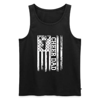 Cheerleader - Débardeur bio Premium Homme - noir - Devant - Michal (187cm)