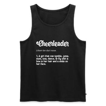 Cheerleader - Débardeur bio Premium Homme - noir - Devant - Michal (187cm)