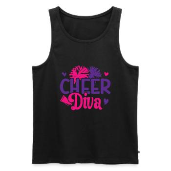 Cheerleader - Débardeur bio Premium Homme - noir - Devant - Michal (187cm)