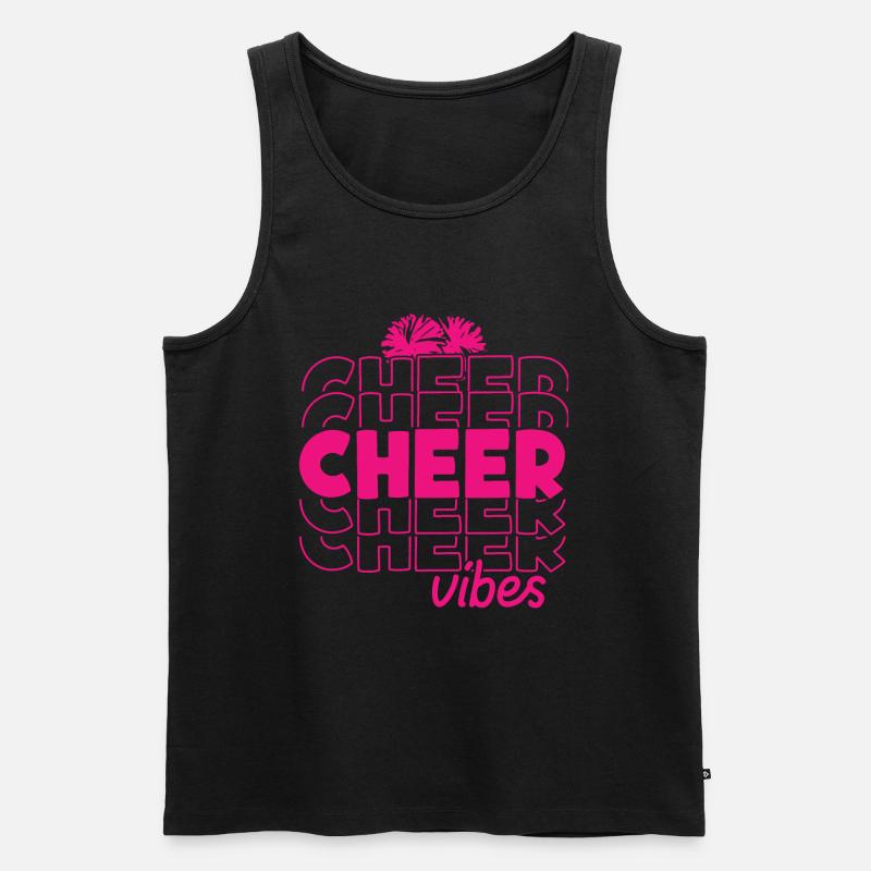 Cheerleader - Männer Premium Bio Tank Top - Schwarz