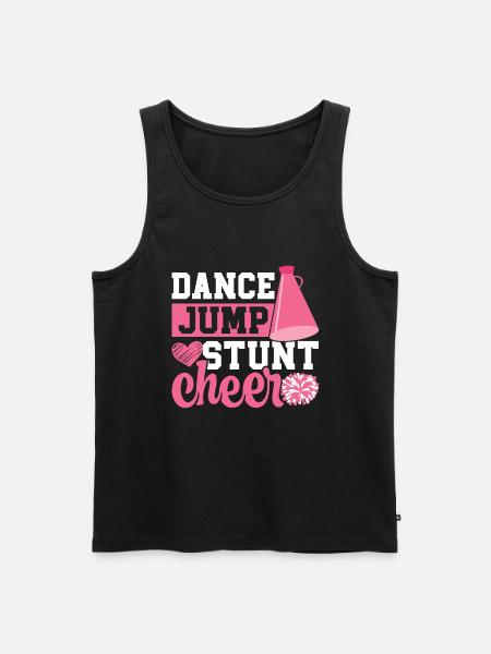 Cheerleader - Men's Premium Organic Tank Top - black