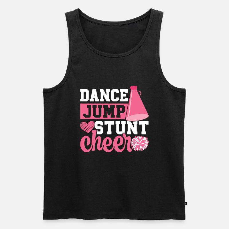 Cheerleader - Männer Premium Bio Tank Top - Schwarz