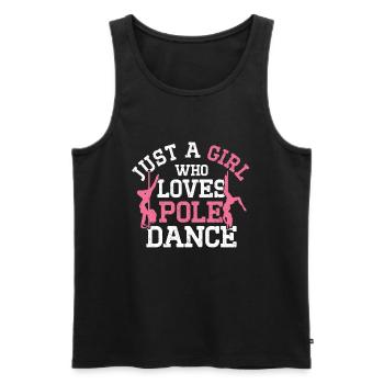 Pole Dance - Männer Premium Bio Tank Top - Schwarz - Vorne - AI Model Male 178 light (178cm)