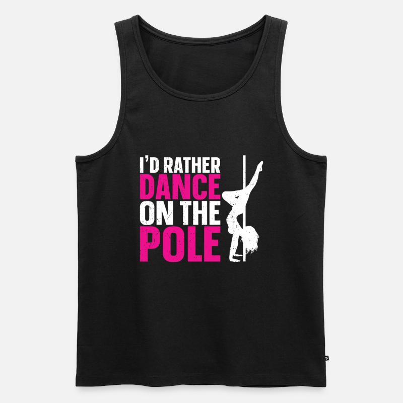 Pole Dance - Männer Premium Bio Tank Top - Schwarz