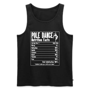 Pole Dance - Männer Premium Bio Tank Top - Schwarz - Vorne - AI Model Male 178 light (178cm)