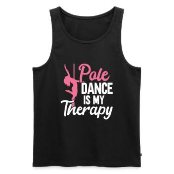 Pole Dance - Débardeur bio Premium Homme - noir - Devant - AI Model Male 178 light (178cm)
