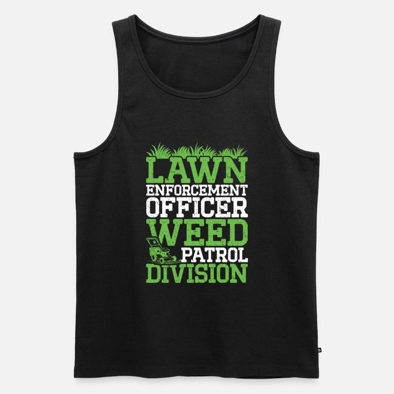 Rasenmähen - Männer Premium Bio Tank Top - Schwarz