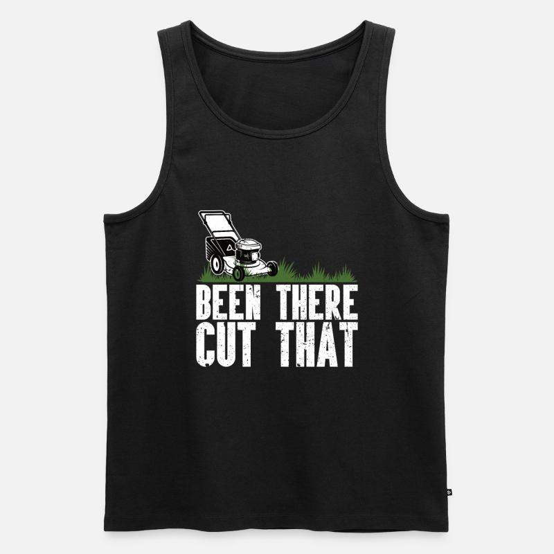 Rasenmähen - Männer Premium Bio Tank Top - Schwarz