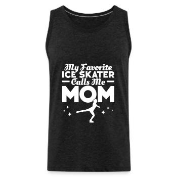 Eislaufen - Männer Premium Bio Tank Top - Anthrazit - Vorne - Alexander (188cm)