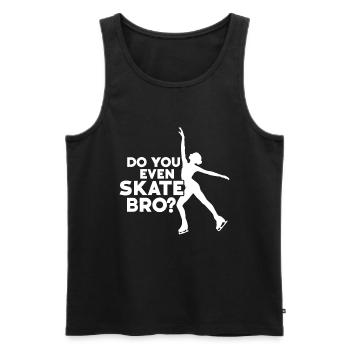 Eislaufen - Männer Premium Bio Tank Top - Anthrazit - Vorne - Alexander (188cm)