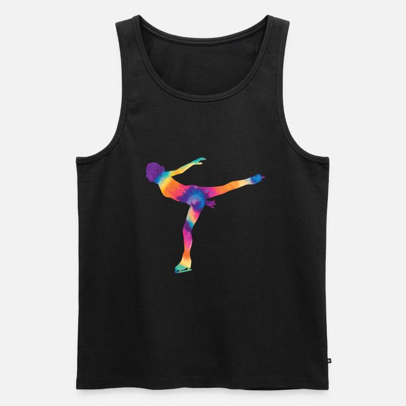 Eislaufen - Männer Premium Bio Tank Top - Schwarz