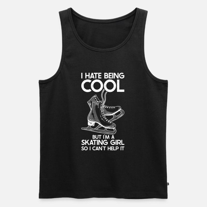 Ice skating - Men's Premium Organic Tank Top - black