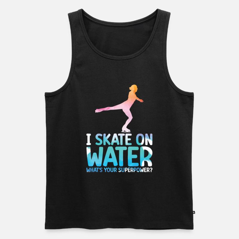 Eislaufen - Männer Premium Bio Tank Top - Schwarz