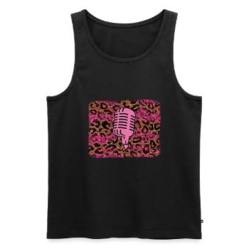 Sing - Men's Premium Organic Tank Top - black - Front - AI Model Male 178 light (178cm)