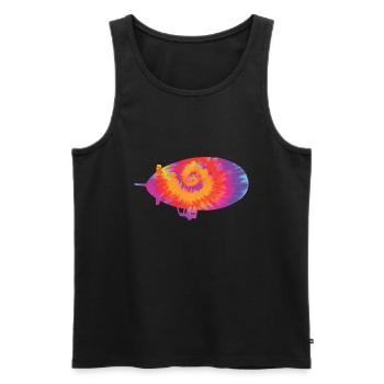 Zeppelin - Männer Premium Bio Tank Top - Schwarz - Vorne - AI Model Male 178 light (178cm)