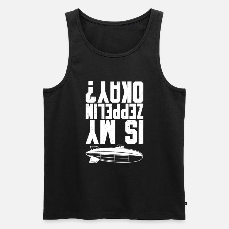 Zeppelin - Männer Premium Bio Tank Top - Schwarz