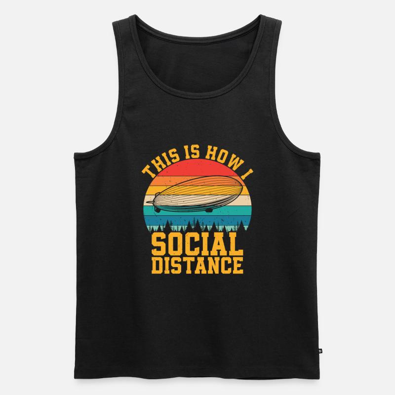 Zeppelin - Männer Premium Bio Tank Top - Schwarz