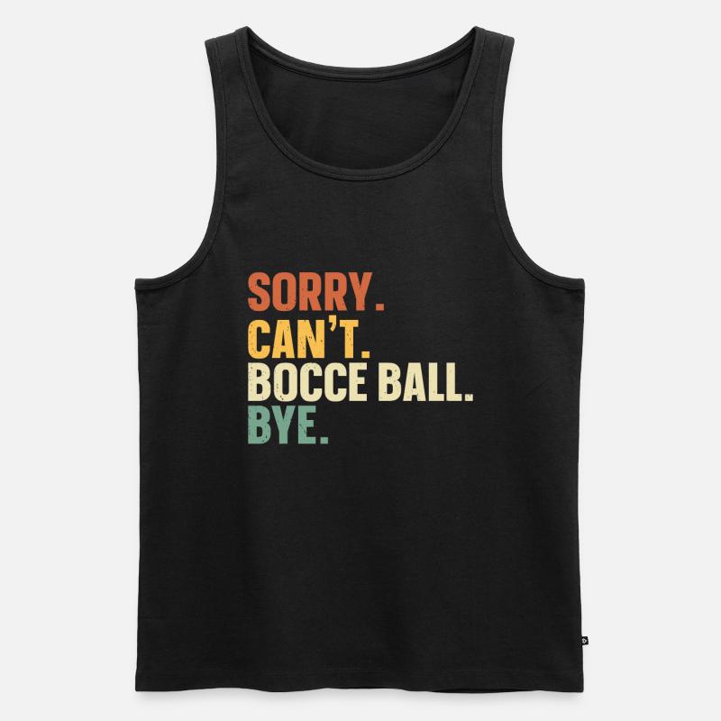 Boccia - Männer Premium Bio Tank Top - Schwarz