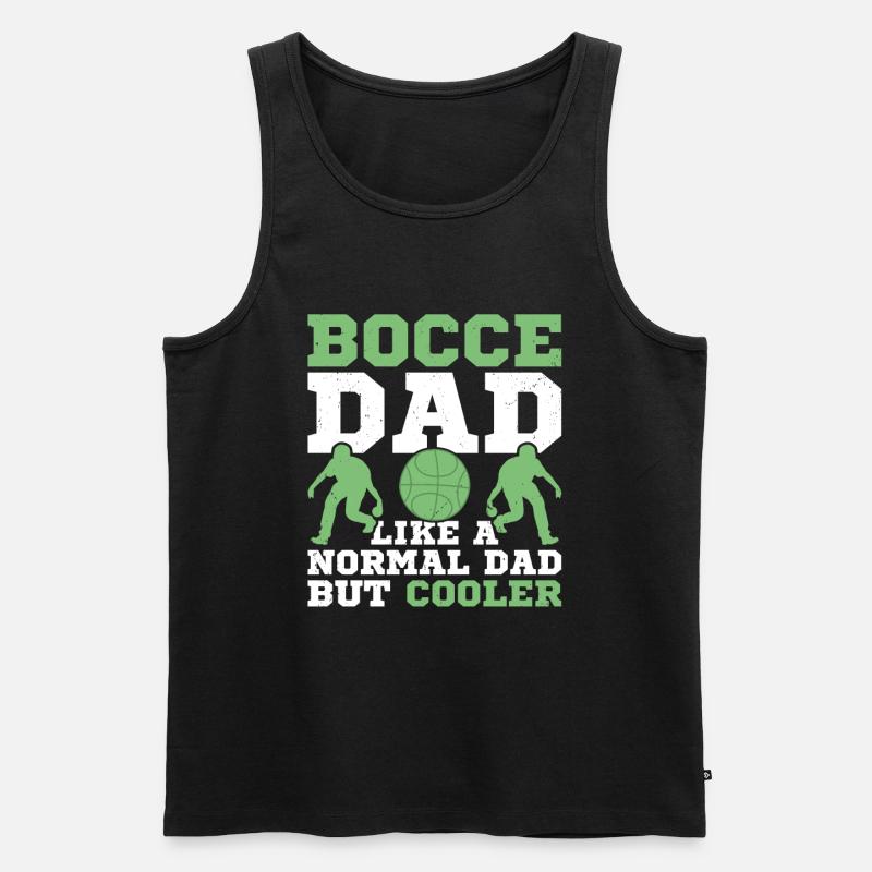 Boccia - Männer Premium Bio Tank Top - Schwarz