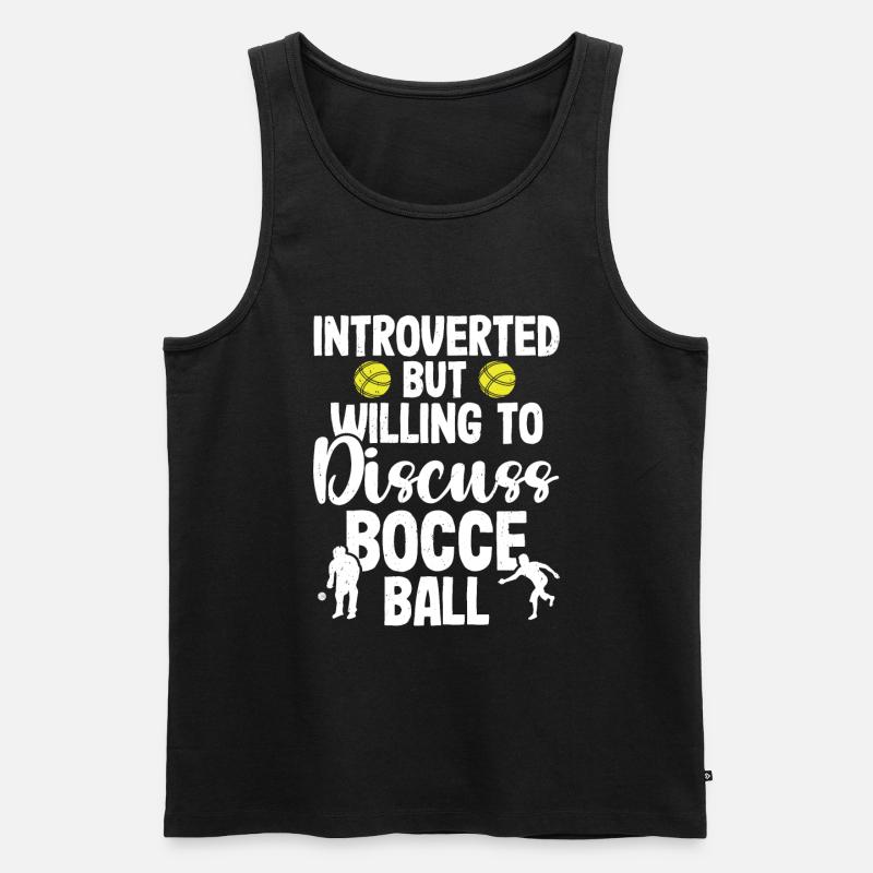 Boccia - Männer Premium Bio Tank Top - Schwarz