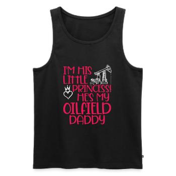 Oilfield - Men's Premium Organic Tank Top - black - Front - AI Model Male 178 light (178cm)