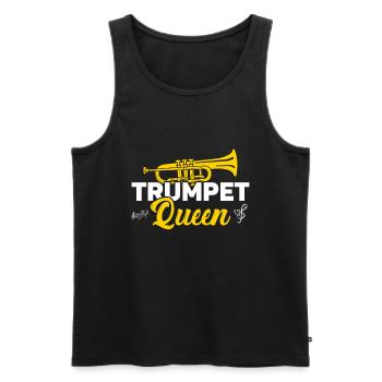 Trompete - Männer Premium Bio Tank Top - Schwarz - Vorne - AI Model Male 178 light (178cm)