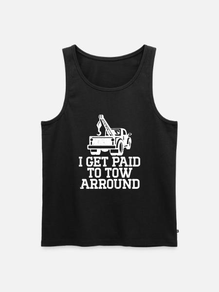 Tow truck - Men's Premium Organic Tank Top - black