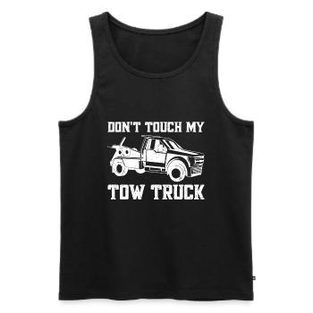 Abschleppfahrzeug - Männer Premium Bio Tank Top - Schwarz - Vorne - AI Model Male 178 light (178cm)