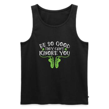 Irish Dance - Men's Premium Organic Tank Top - black - Front - AI Model Male 178 light (178cm)